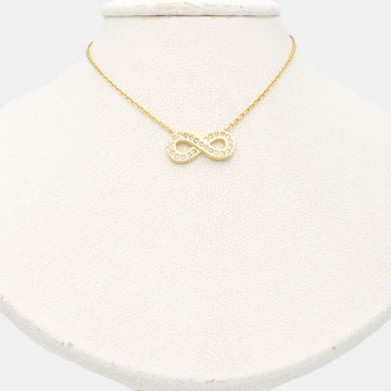 Gargantilla de Oro 14k Infinito con Zirconias mod. 9340