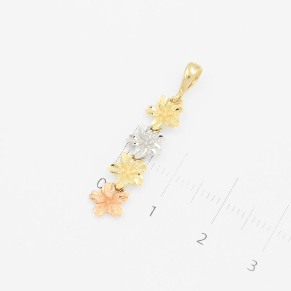 Dije de Oro 14k con Diseño de Flor Florentino mod. 9127