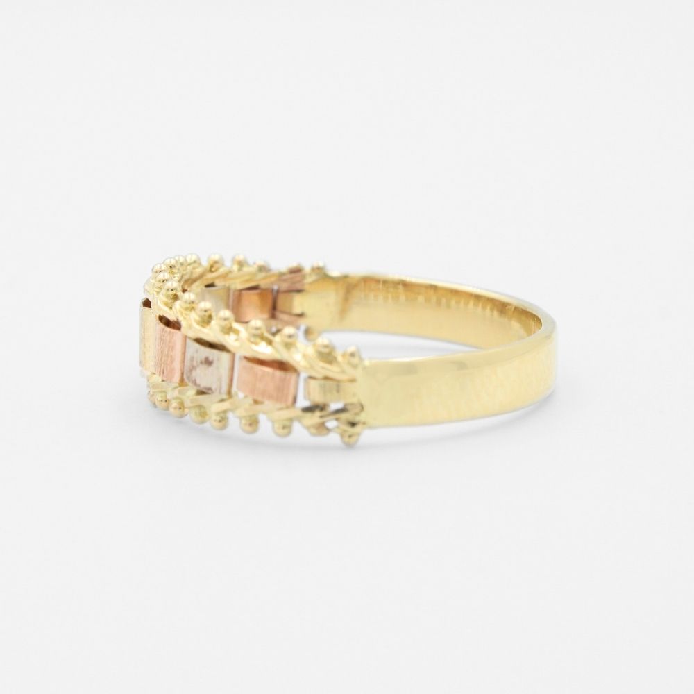 Anillo de Oro 14k Diseño de Petatillo mod. 8775