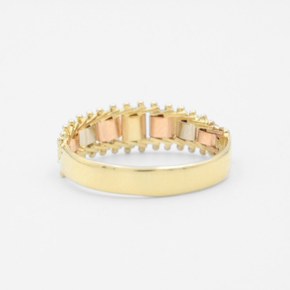 Anillo de Oro 14k Diseño de Petatillo mod. 8775