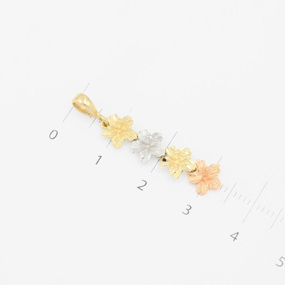 Dije de Oro 14k con Diseño de Flor Florentino mod. 9127