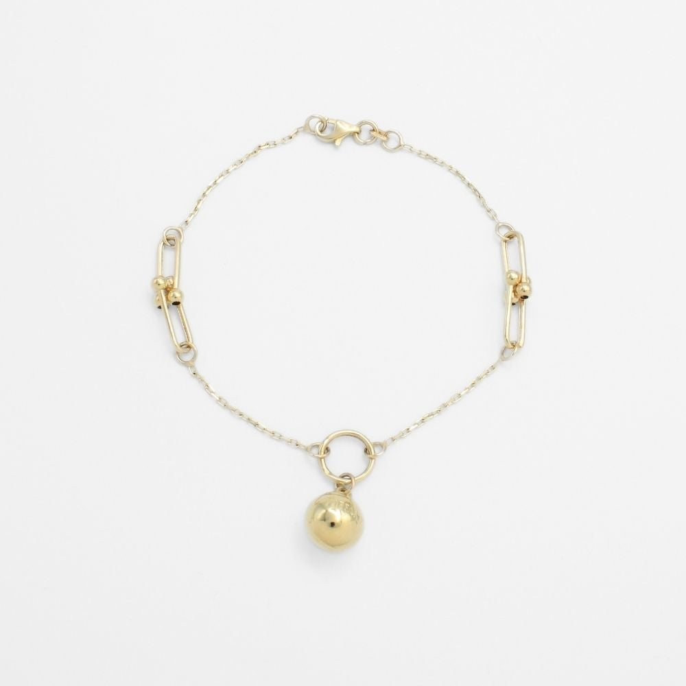 Coordinado de Oro 14k Diseño Especial con Esferas Finas y Brillantes mod. 9666