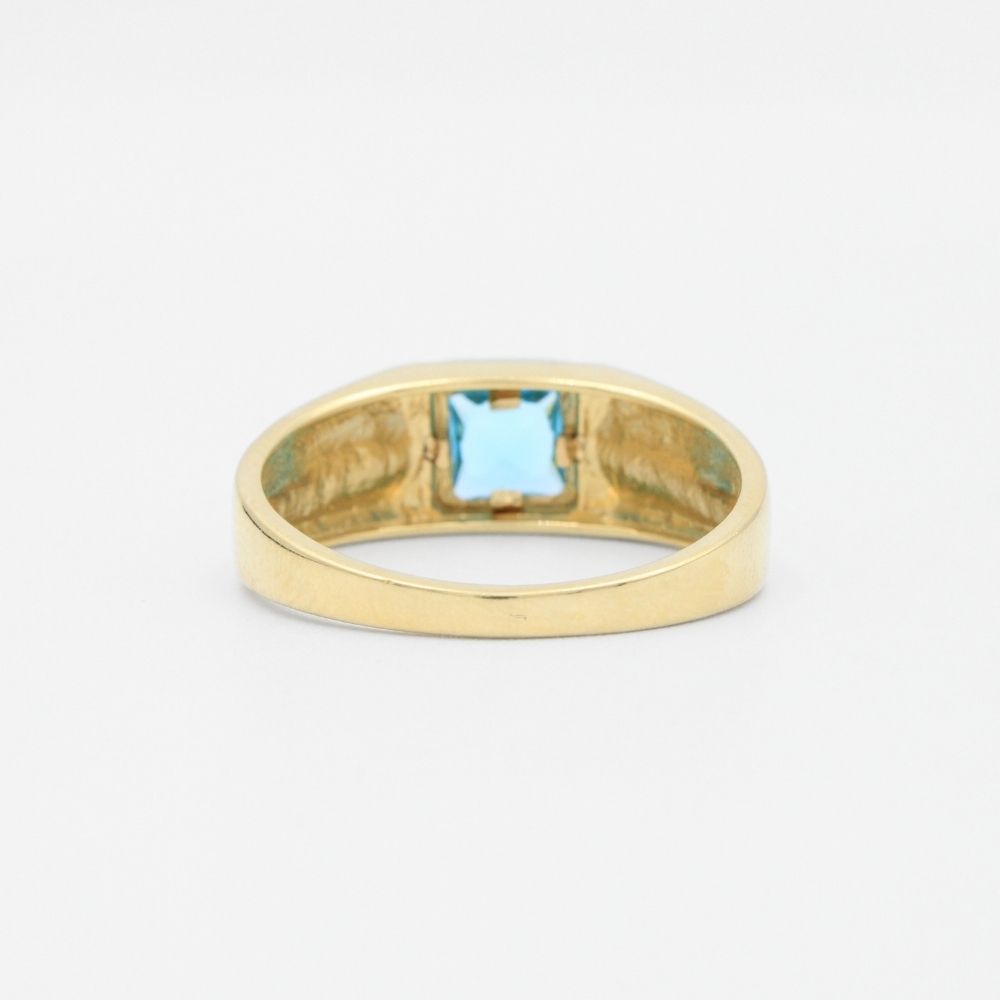 Anillo con Piedra Azul Cielo mod. 5363