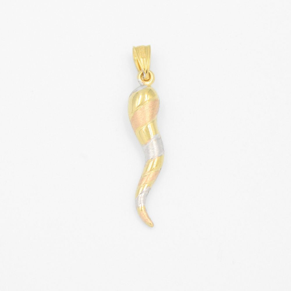 Dije de Oro 14k Hueco Cuerno de la Abundancia Florentino mod. 9245