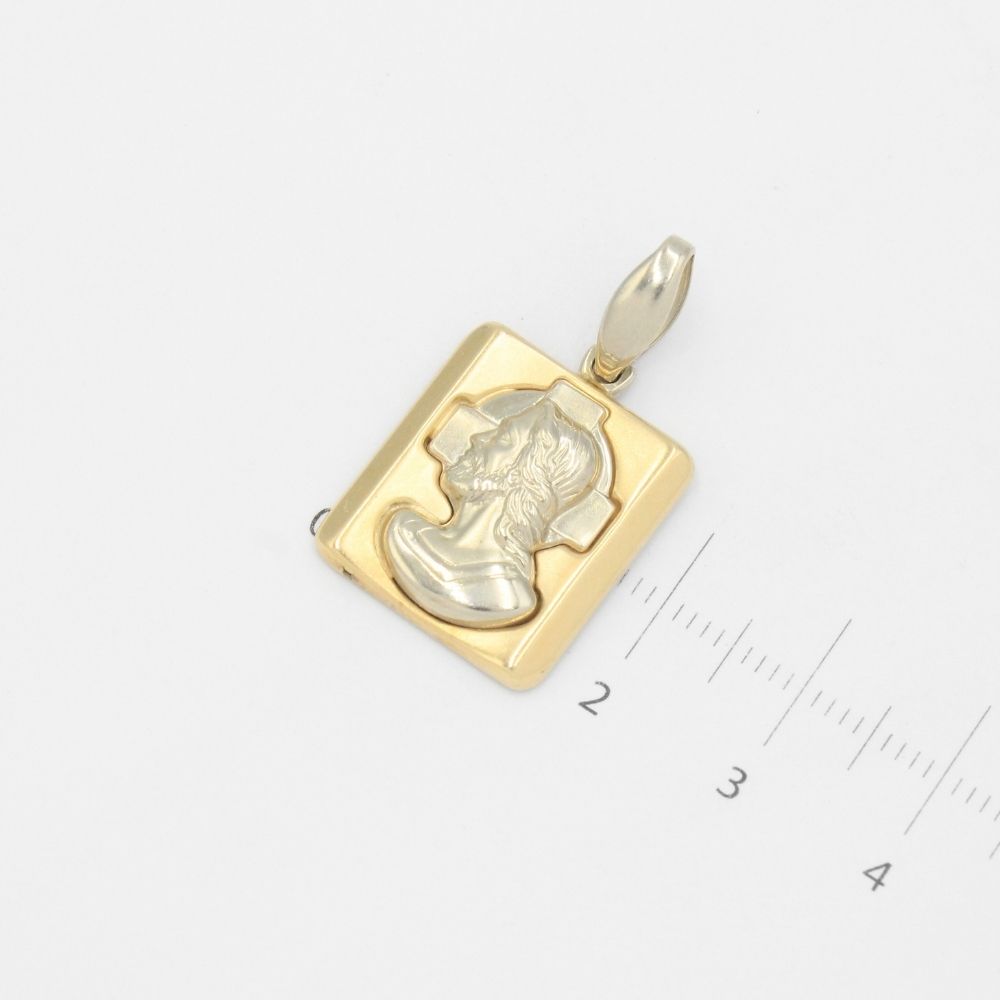 Medalla de Oro 14k Divino Rostro mod. 9522
