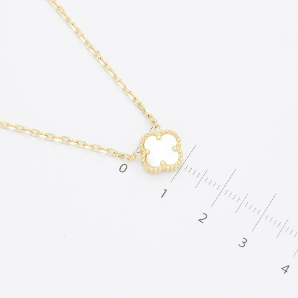 Gargantilla de Oro 14k Trébol Incrustado con Madre Perla mod. 9567