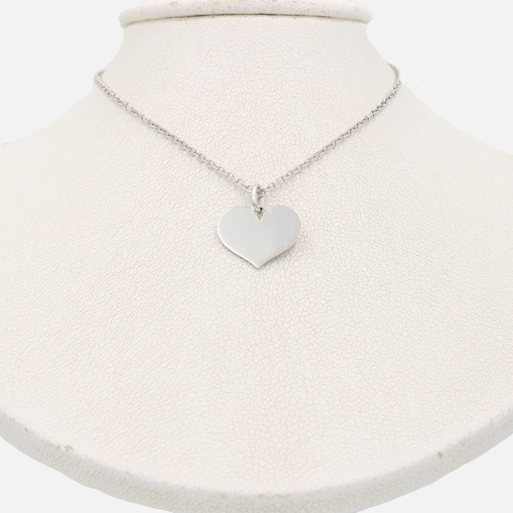 Gargantilla de Oro 14k Corazón Blanco mod. 8579