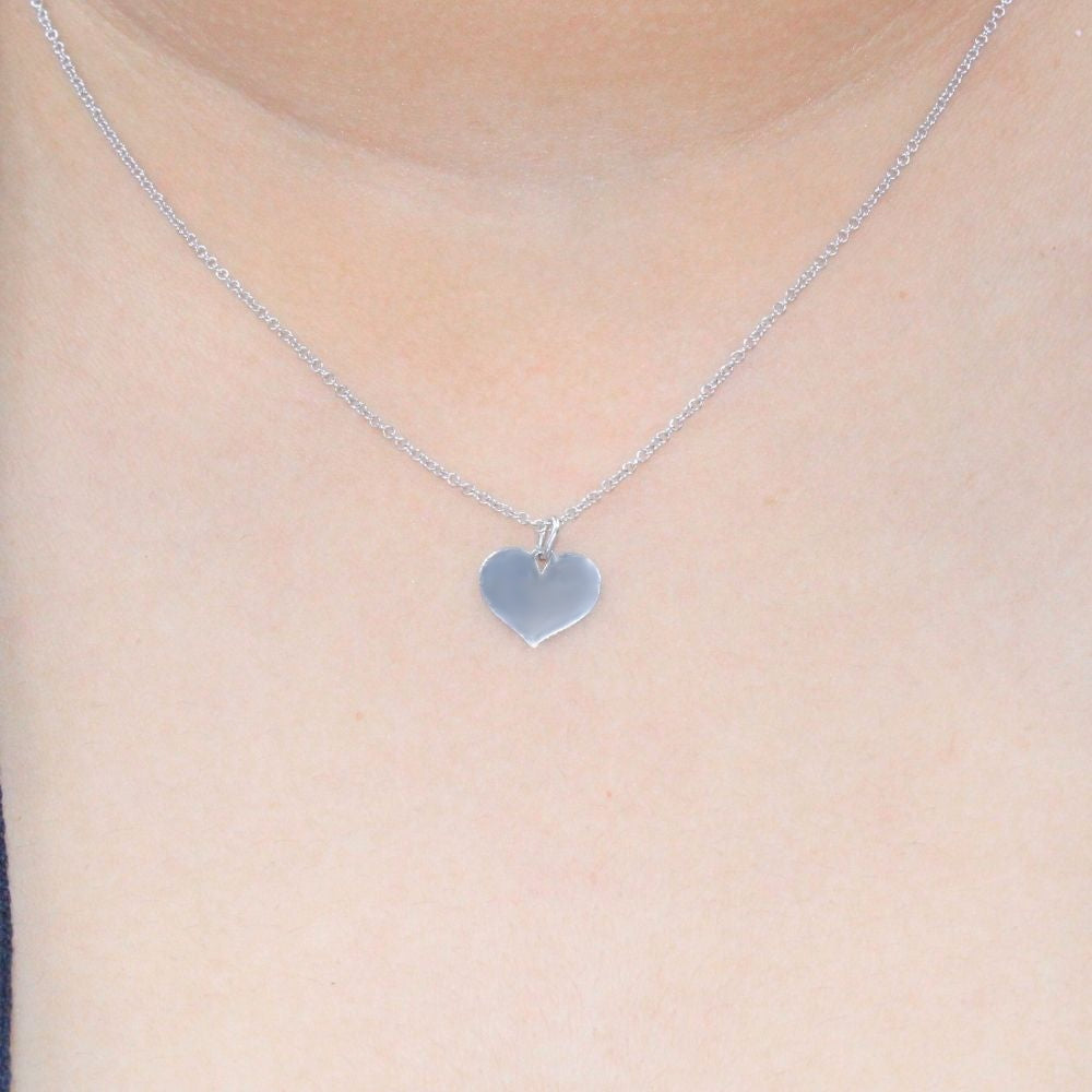 Gargantilla de Oro 14k Corazón Blanco mod. 8579