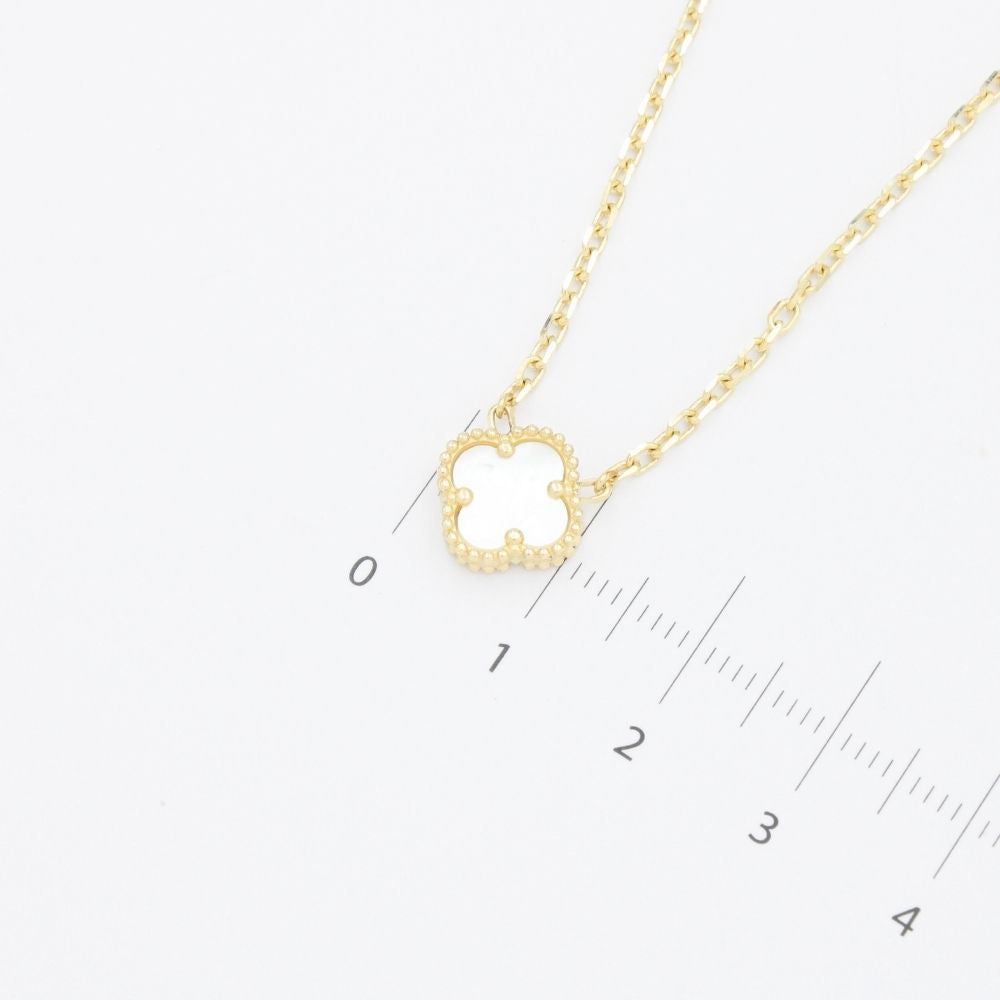 Gargantilla de Oro 14k Trébol Incrustado con Madre Perla mod. 9567