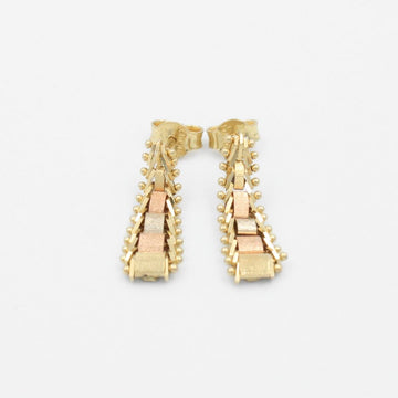 Arete de Oro 14k con Diseño de Petatillo Especial mod. 9067