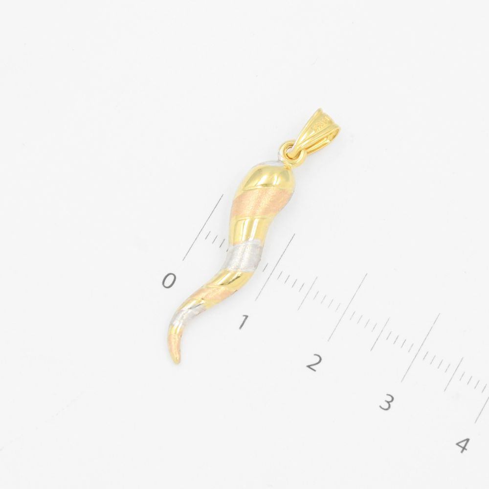 Dije de Oro 14k Hueco Cuerno de la Abundancia Florentino mod. 9245
