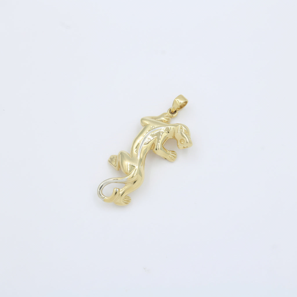 Dije de Oro 14k Diseño Pantera Elegante con Acabado Pulido mod. 10072