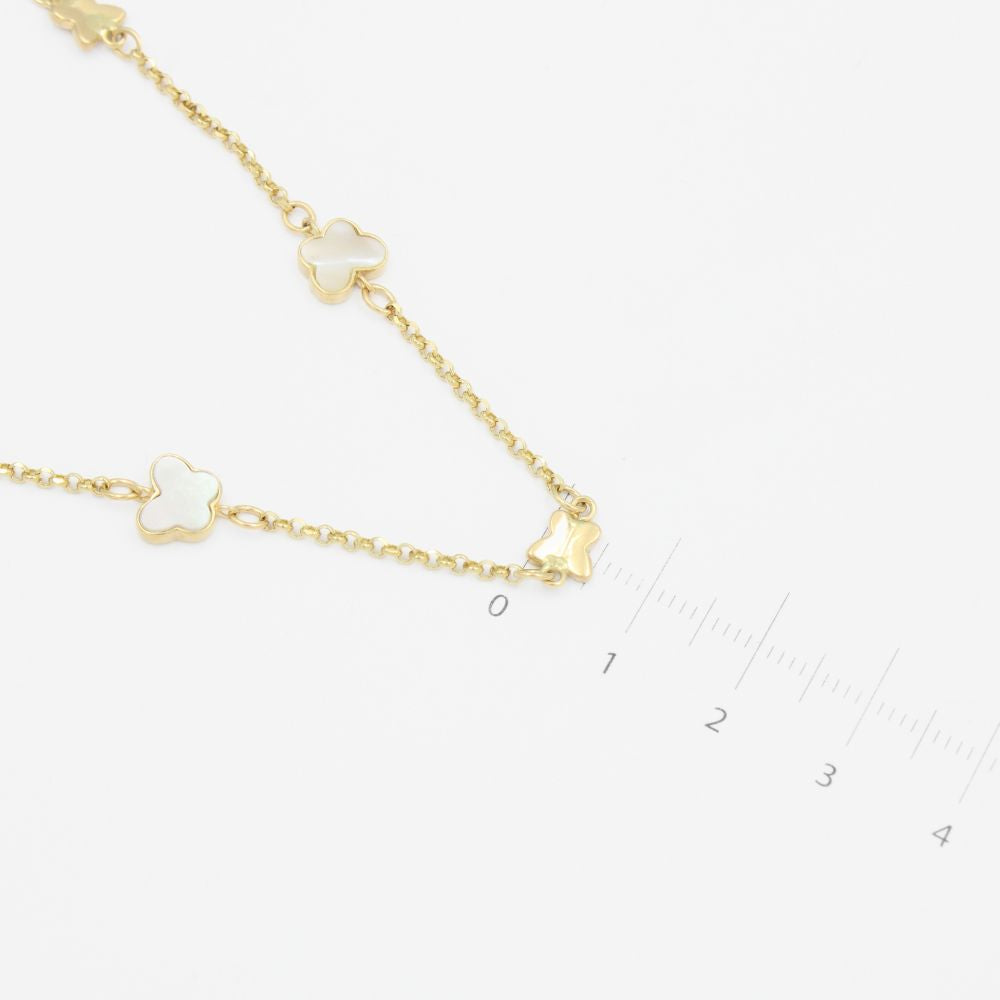 Gargantilla de Oro 14k Mariposa de Madre Perla mod. 9057