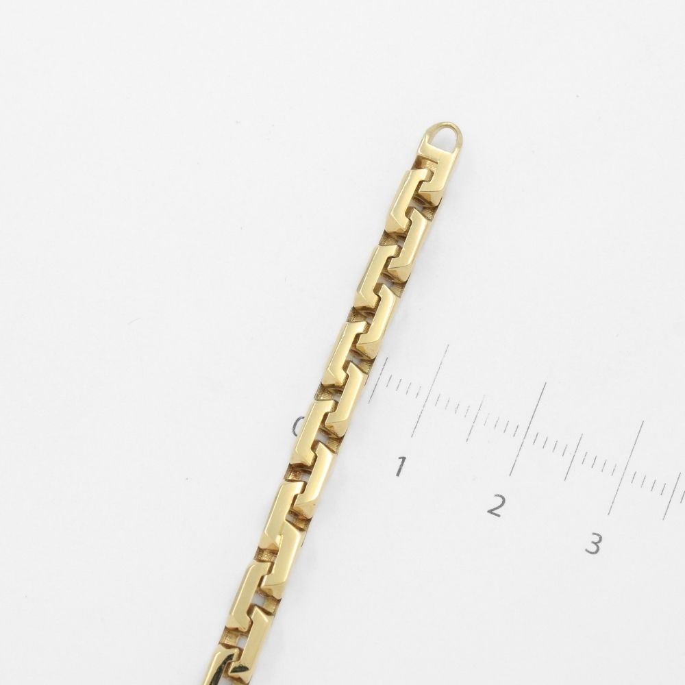 Pulsera de Oro 14k de Tejido Hueco Especial Estilo Ancla mod. 9695