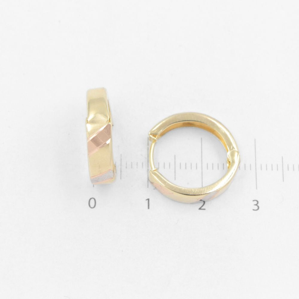 Grapa de Oro 14k de Diseño Brillante y Detalles Fino Diamantados mod. 8347