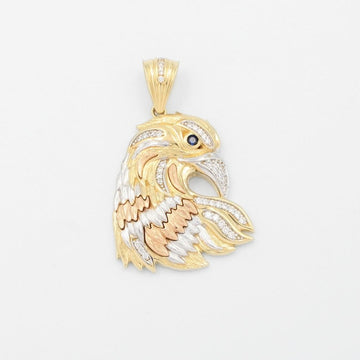 Dije de Oro 14k Diseño de Aguila Brillante con Zirconias  mod. 9481