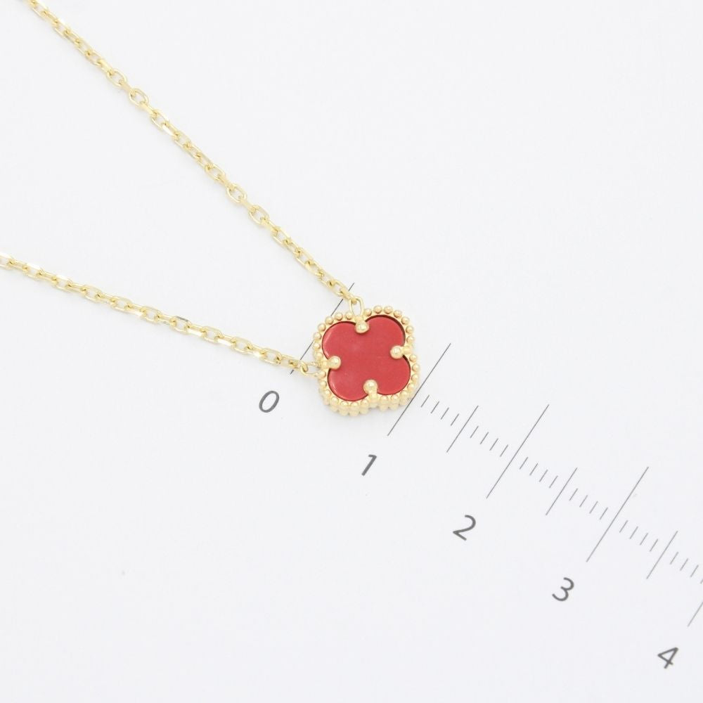Gargantilla de Oro 14k Trébol de Jaspe Especial mod. 9568