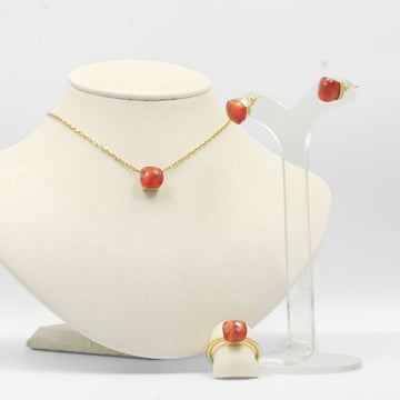 Coordinado de Oro 14k con Piedra Especial Ojo de Buey mod. 7850