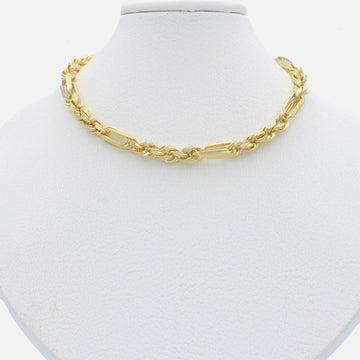 Cadena de Oro 14k Tejido Figaro mod. 9909