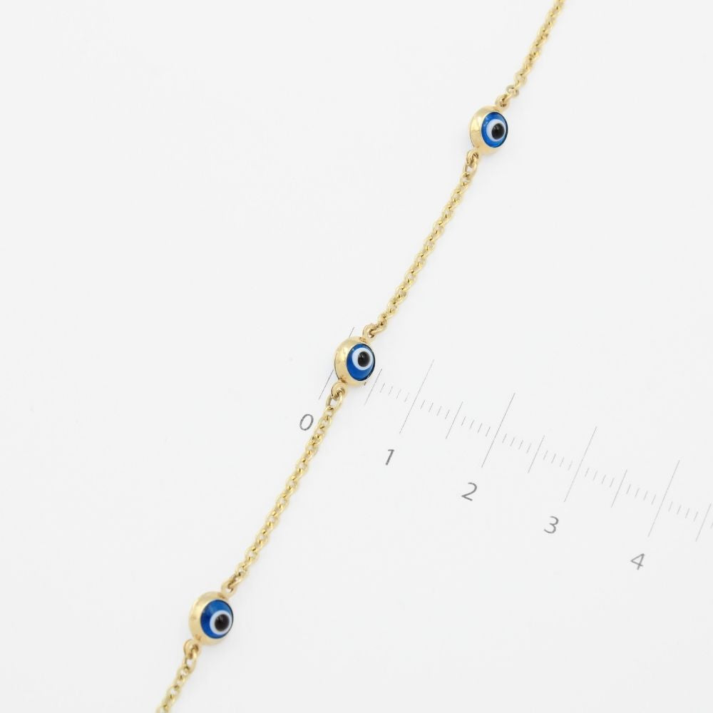 Pulsera de Oro 14k Ojos Turcos mod. 9014