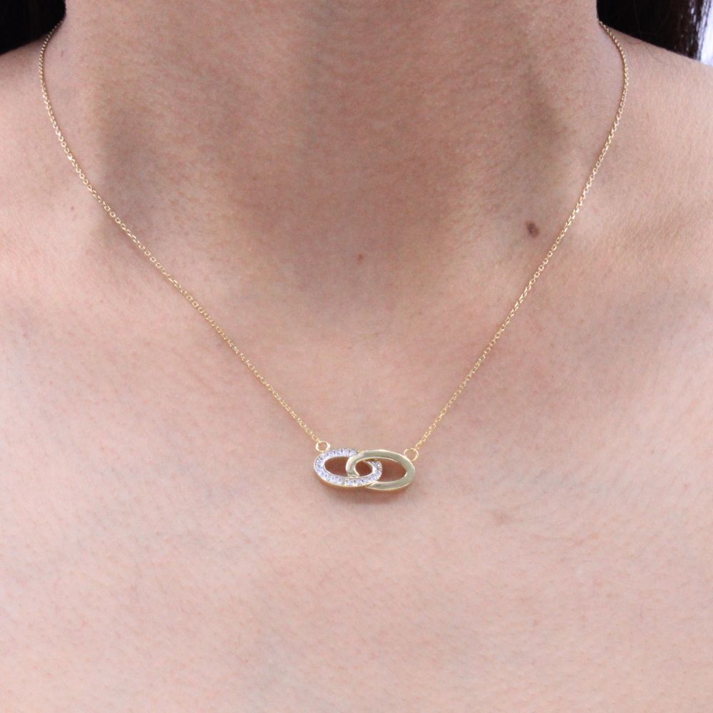 Gargantilla de Oro 14k  Entrelazados mod. 8948
