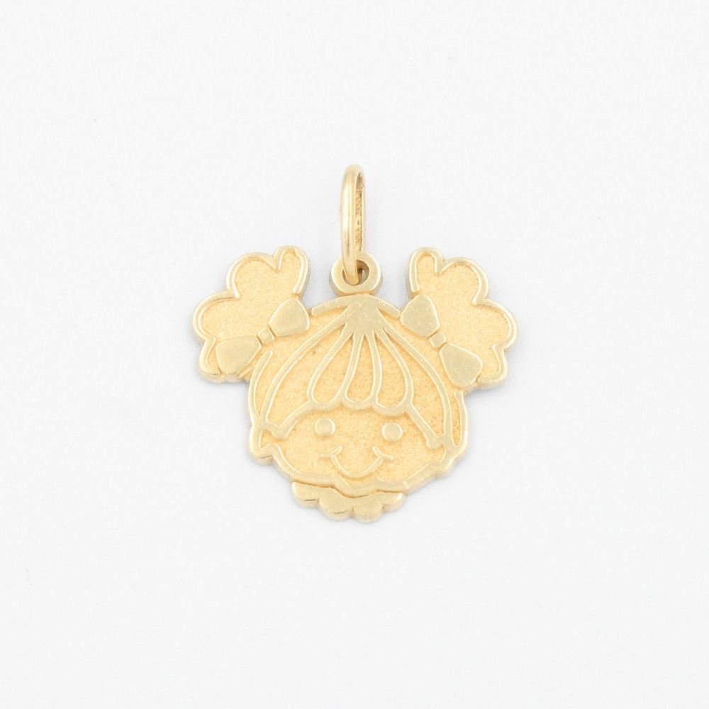 Dije de Oro 14k Rostro de Niña Especial mod. 9229