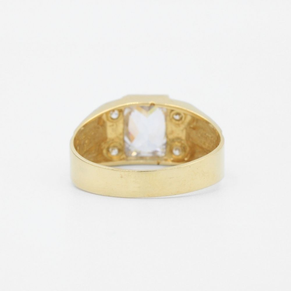 Anillo de Oro 14k con Zirconia Brillante mod. 9459