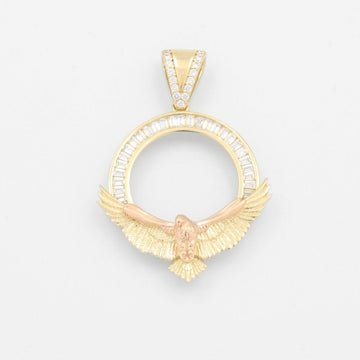 Dije de Oro 14k Diseño de Portamonedas Incustado de Zirconias mod. 9438