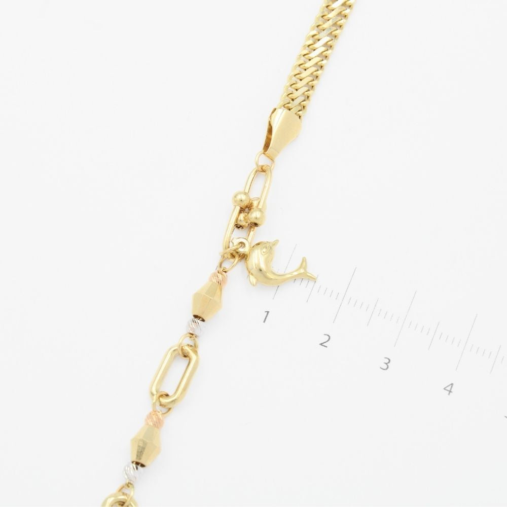 Pulsera de Oro 14k de Doble Tejido mod. 9015