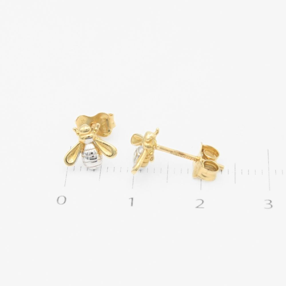 Arete de Oro 14k Abeja mod. 9360
