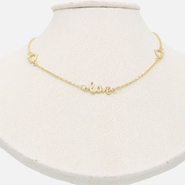 Gargantilla de Oro 14k Love de Diseño Fino con Eslabones Especiales Huecos mod. 8582