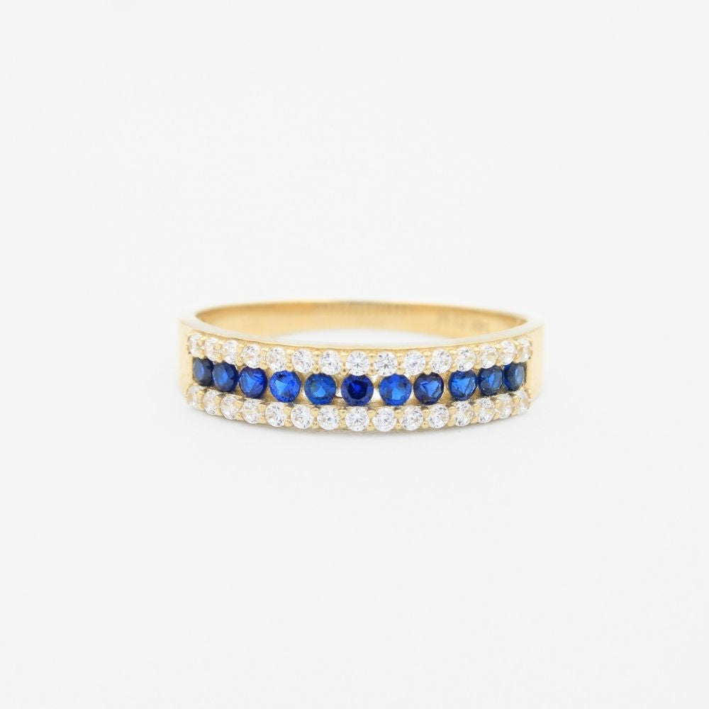 Coordinado de Oro 14k Diseño Churumbela con Incrustación de Zirconias mod. 8980