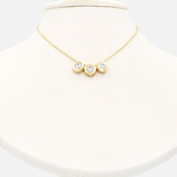 Gargantilla de Oro 14k Diseño de la Suerte con Tres Círculos con Zirconia mod. 9639