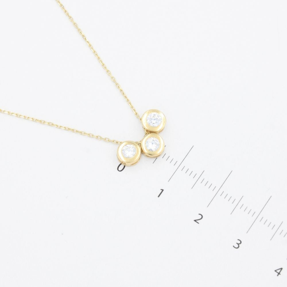 Gargantilla de Oro 14k Diseño de la Suerte con Tres Círculos con Zirconia mod. 9639