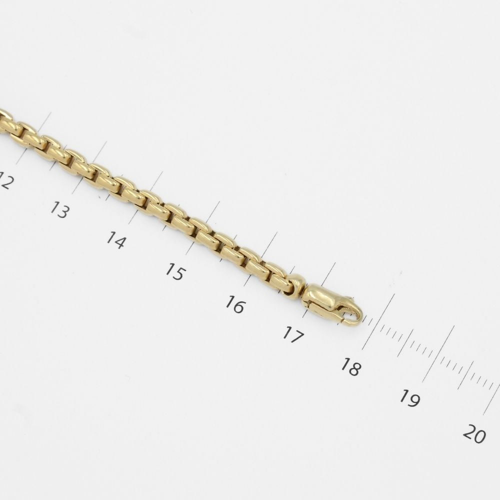 Pulsera de Oro 14k Tejido Cubo Especial con Calavera de Tono Mate mod. 9809