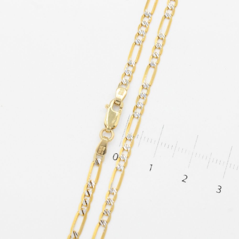 Cadena de Oro 14k Tejido 3x1 Solida mod. 9911