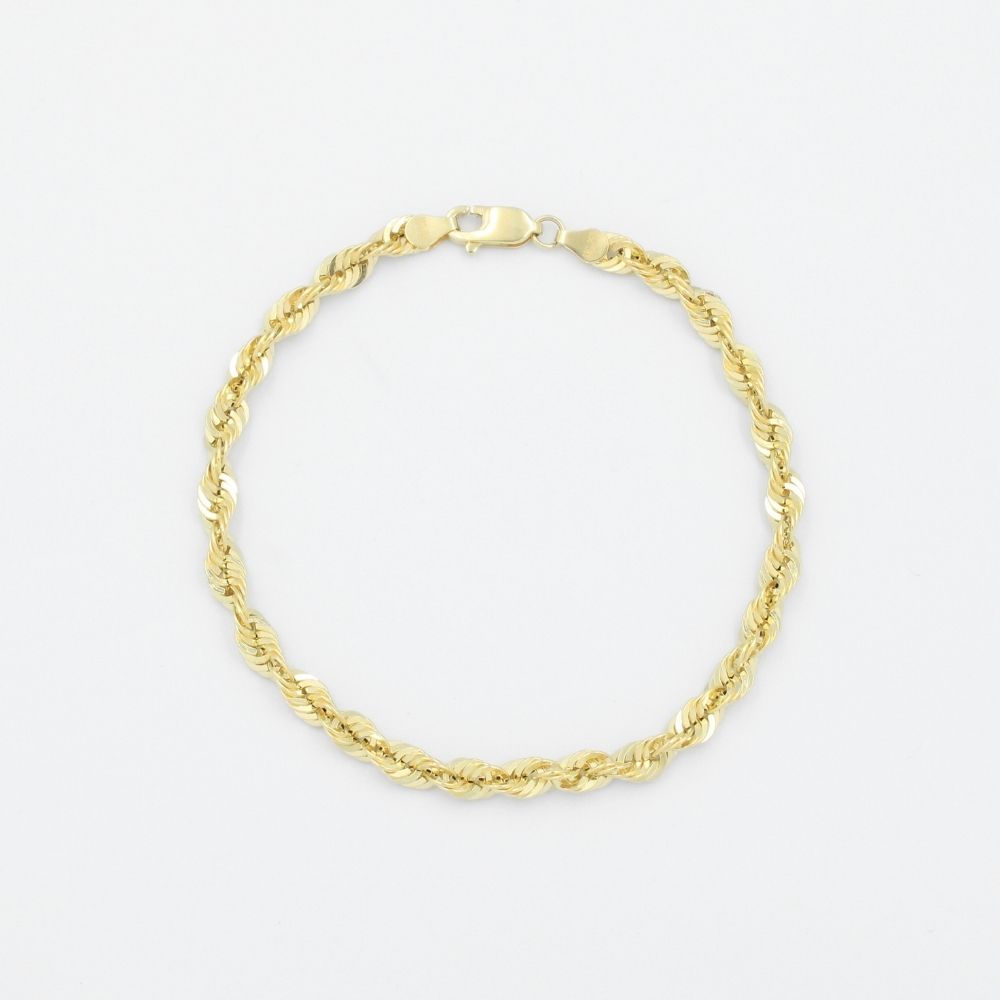 Pulsera de Eslabón Hueca de Tejido Torzal mod. 9040