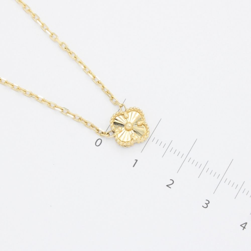 Gargantilla de Oro 14k Trébol Especial con Diamantado Fino mod. 9572