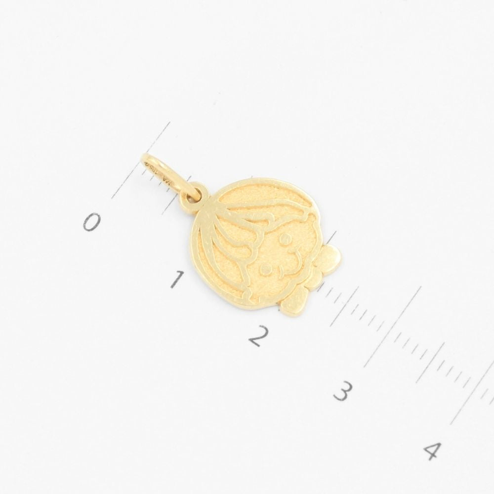 Dije de Oro 14k Rostro de Niño Pequeño mod. 9231
