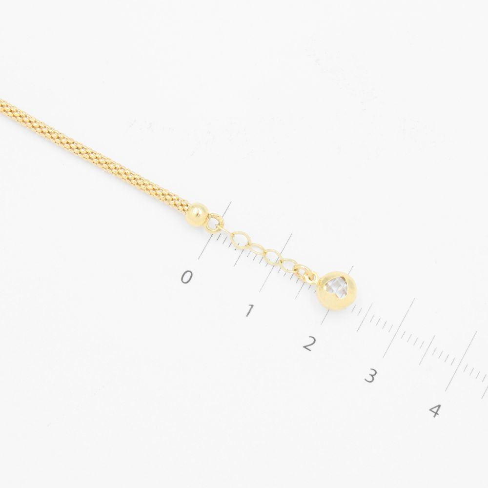 Pulsera de Oro 14k Diseño Tipo Pandora con Zirconias mod. 9286