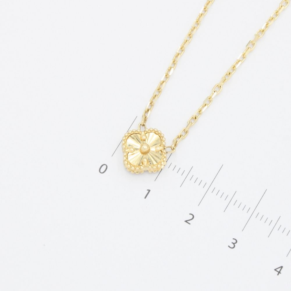Gargantilla de Oro 14k Trébol Especial con Diamantado Fino mod. 9572