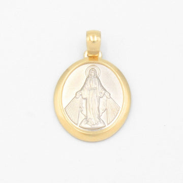 Medalla de Oro 14k Virgen Milagrosa mod. 9528