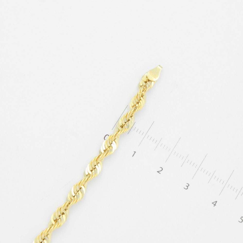 Pulsera de Eslabón Hueca de Tejido Torzal mod. 9040