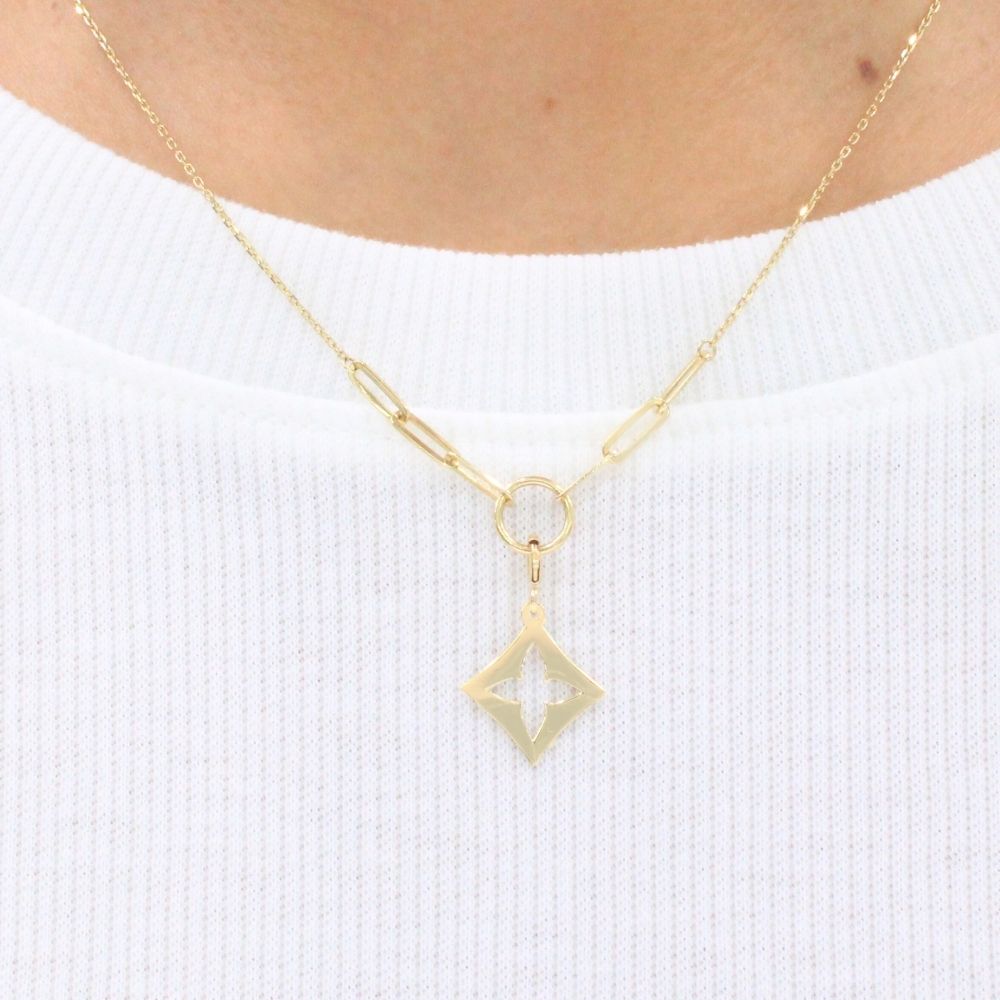 Gargantilla de Oro 14k Diseño Elegante y Fino mod. 9179