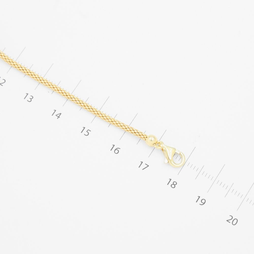 Pulsera de Oro 14k Diseño Tipo Pandora con Zirconias mod. 9286