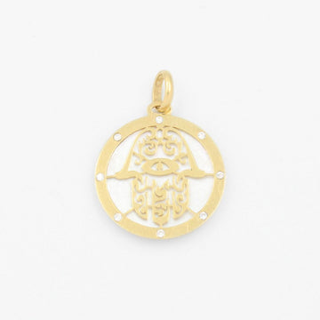 Dije de Oro 14k Mano de Fátima en Incrustación de Madre Perla mod. 9243