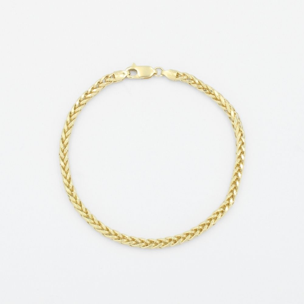 Pulsera de Eslabón Hueca de Tejido Espiga mod. 9041