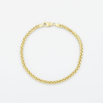 Pulsera de Eslabón Hueca de Tejido Espiga mod. 9041
