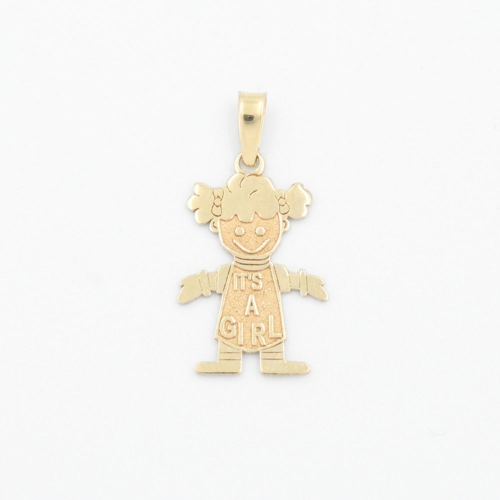 Dije de Oro 14k "It's a Girl" /Es Niña mod. 9233
