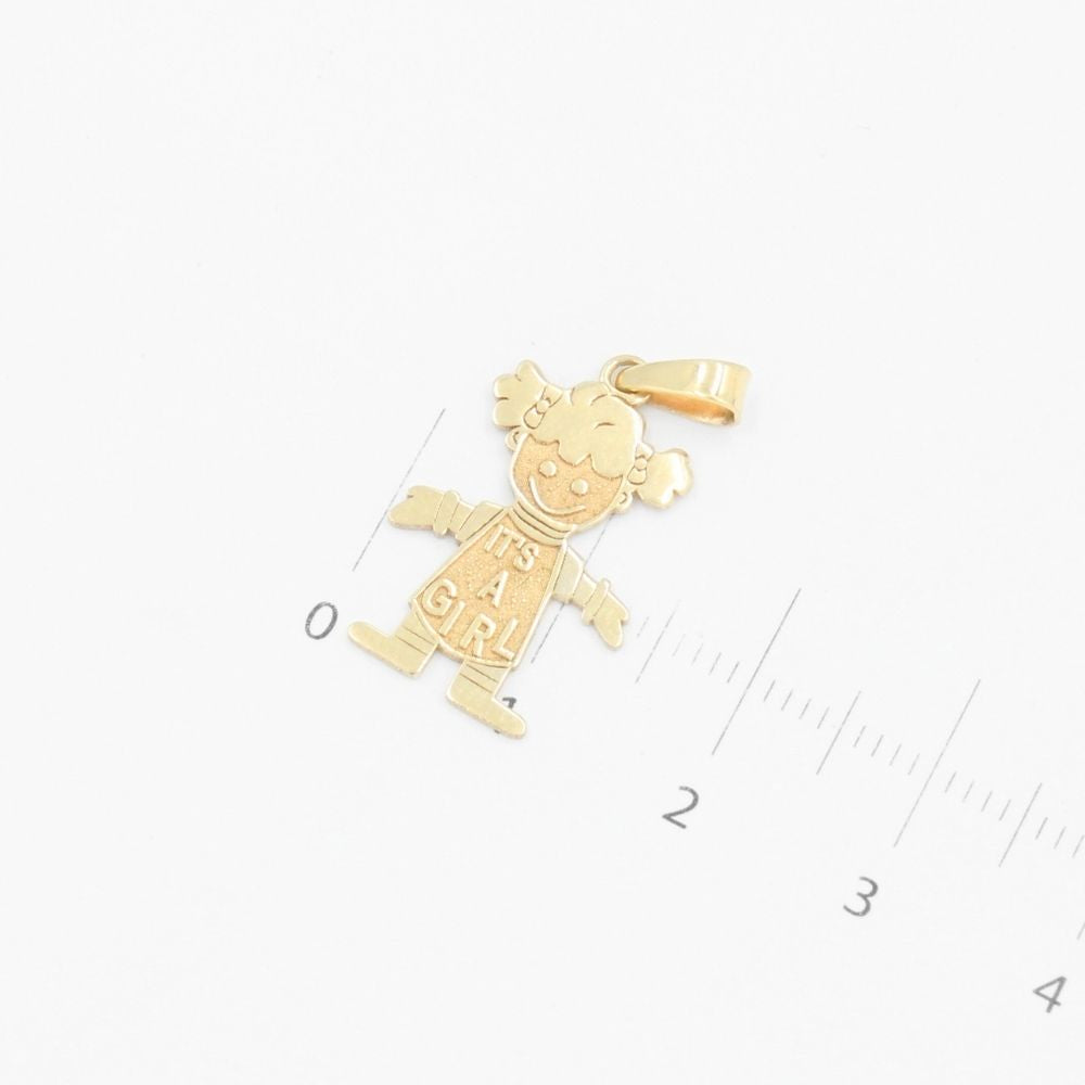 Dije de Oro 14k "It's a Girl" /Es Niña mod. 9233